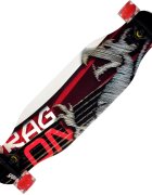 Action One Longboard cu roti luminoase ABEC-7 PU Aluminiu 100 kg 80 x 20 cm Rosu Dragon