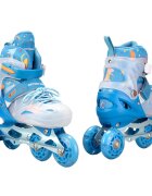 Action One Role reglabile Dinosaur roti luminoase din silicon sina aluminiu M (34-37) Blue