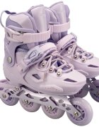Action One Role reglabile Pastel Lila roti luminoase din silicon sina aluminiu M (32-35)