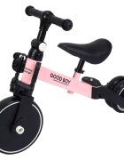 Action One Tricicleta transformabila in bicicleta fara pedale Coral Roz