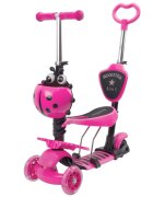 Action One Trotineta 5 in 1 cu roti luminoase Smart Kid Roz