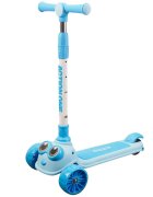 Action One Trotineta Big Eyes cu roti luminoase si late Blue