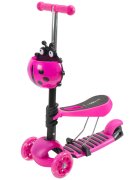 Action One Trotineta cu roti luminoase Smart Kid 3 In 1 Roz