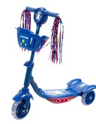 Action One Trotineta Kiddy II Unicorn cu lumini si muzica Albastru
