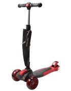 Action One Trotineta Red Arrow cu roti luminoase si late Rosu