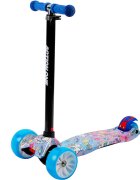 Action One Trotineta Rider Sweet Dreams Unicorns cu roti luminoase si late Blue