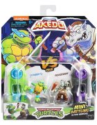 Akedo Set 2 figurine Testoasele Ninja Leonardo Vs Rocksteady S1