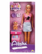 Alisha Papusa Doctor veterinar cu accesorii Bleu