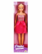 Alisha Papusa in rochie de petrecere Roz
