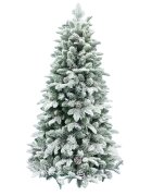 Alska Brad artificial cu zapada si conuri 150 cm