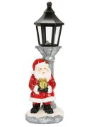 Alska Figurina decorativa Mos Craciun cu felinar