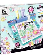 Art Studio Set creativ de pictura Art Lab Fluffy Paint Studio