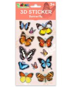 Avenir Abtibilduri 3D Natural Creation Fluturi 12 bucati