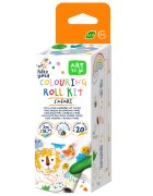 Avenir Kit rola de desenat 2 metri si 4 creioane cerate Haku Yoka Safari