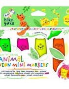 Avenir Set 4 mini markere neon Animale