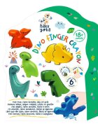 Avenir Set 6 creioane cerate pentru degete Haku Yoka Dinozauri