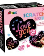 Avenir Set de razuit Scratch Notes in forma de inima 50 de cartonase
