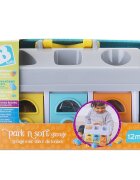 B Kids Jucarie bebelusi cu forme de sortat Garaj