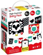 Banana Panda Carduri cu contrast ridicat pentru bebelusi 9 piese