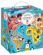 Banana Panda Puzzle Animale din jurul lumii 60 piese