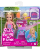 Barbie Papusa Chelsea cu accesorii Family&Friends Cupcake Baking Backpack JBF46