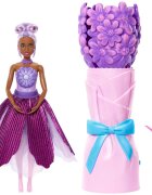 Barbie Papusa cu accesorii surpriza Petal Pop Mov JMF58