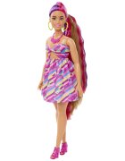Barbie Papusa cu par lung si accesorii Totally Hair Flowers