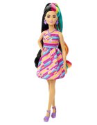 Barbie Papusa cu par lung si accesorii Totally Hair Hearts HCM90