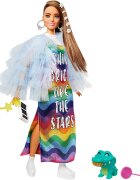Barbie Papusa Extra Style Yellow Coat