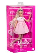 Barbie Papusa in rochie roz cu fundita Deluxe Style HYV27