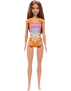 Barbie Papusa La plaja in costum de baie Tropical Pink HXX50