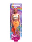 Barbie Papusa sirena cu accesorii Portocaliu HRR05