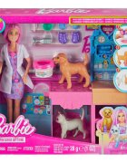 Barbie Set de joaca cu papusa Clinica Veterinara JFX93