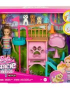 Barbie Set papusa cu 3 catelusi si accesorii Stacie to the Rescue HRM10