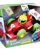 Bburago Junior Masina de curse Formula Fun Push And Glow Rosu