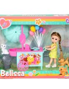 Belissa Set de joaca papusa Caruciorul de inghetata Bleu