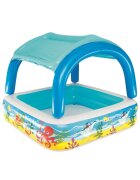 BESTWAY Piscina gonflabila cu acoperis model ocean 140 x 140 x 114 cm