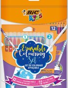 Bic Set 12 creioane colorate + 12 markere de colorat