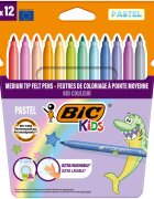Bic Set 12 markere de colorat Kids Couler Culori Pastel