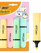 Bic Set 4 evidentiatoare cu varf modular Pastel