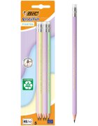 Bic Set 5 creioane grafit cu radiera si mina Hb Evolution Pastel