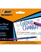 Bic Set 6 fineliner Intensity Color Change