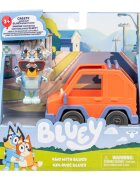 Bluey Set de joaca cu figurina si masina 4WD si