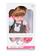 BouBou Papusa bebelus cu rochita 35 cm
