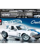 Brick Shop Set de constructie si masina metalica Hot Wheels Corvette Grand Sport 918 piese JGR31