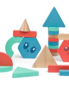 BS Toys Joc educativ Caramizi colorate de constructie