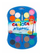 Carioca Set 24 culori acuarele lavabile si pensula