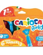 Carioca Set 6 carioci lavabile Baby Teddy