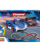 Carrera Pista de curse electrica cu 2 masinute Sonic the Hedgehog