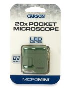 Carson Microscop portabil cu breloc marire 20x MicroMini Safari